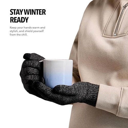 Boldfit Winter Gloves for Men & Women with Touchscreen Finger Bike Winters Hand Gloves for Women and Mens Thermal Wear Unisex